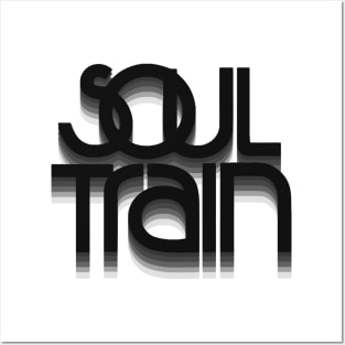 SOUL TRAIN BLACK WHITE Posters and Art